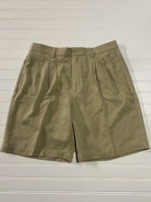 Tommy Bahama Men's Size 32 Beige Pleated Shorts 100 Silk