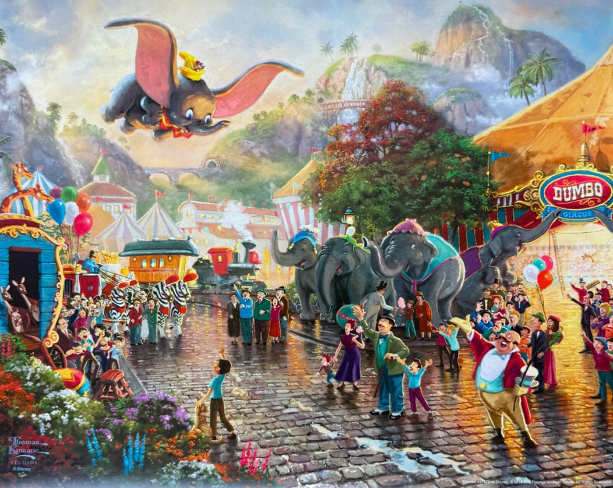 Thomas Kinkade Disney DUMBO Lithograph 14