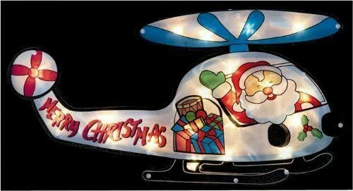 Window LED Christmas Silhouette Lights Festive Decoration Indoor B/O Small/Large - Image 2 of 4