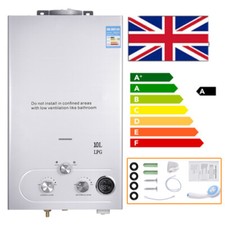 10L Portable Instant Gas Hot Water Heater LPG Camp Shower Boiler Caravan Horse