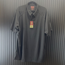 Red Kap Sz XXL Black Mens Short Sleeve Performance Knit Flex Series Active Polo