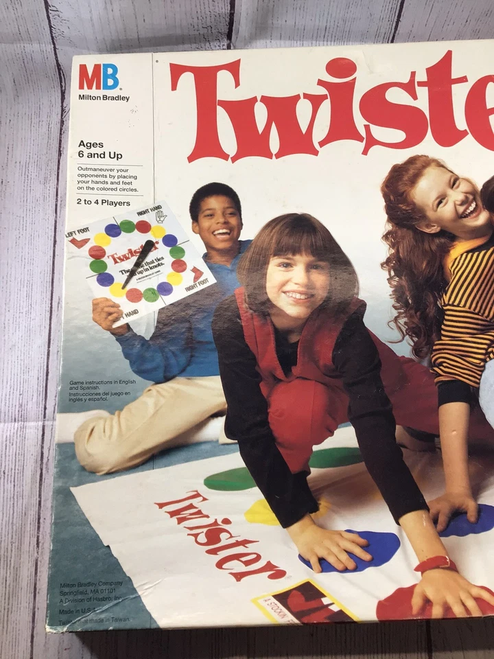 Twister - O jogo que te amarra em nós! Vintage 1998 por Milton Bradley MB - Imagem 2 de 4