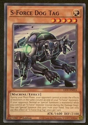 S-Force Dog Tag | LIOV-DE014 | Common | 1st | Lightning Overdrive | YuGiOh TCG