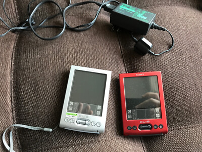 Sony Clie PEG-TJ25 Handheld Set Of 2 *VINTAGE* *COLLECTIBLE* *RARE