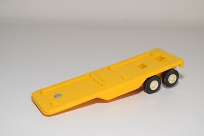 A40 TONKA TINPLATE BLECH LOWBED TRAILER YELLOW EXCELLENT CONDITION