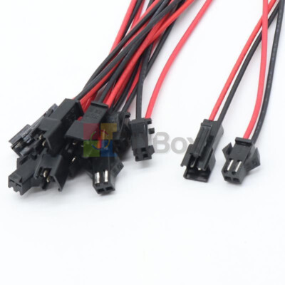 40PCS 15cm 20Pairs Long JST SM Male to Female 2Pins Plug Wire Connector