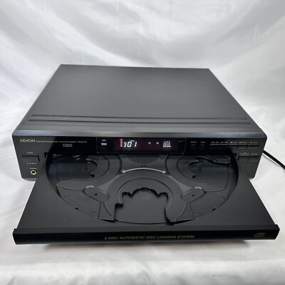 Denon DCM-370 5-Disc CD Changer No Remote PCM Audio HDCD Clean Works
