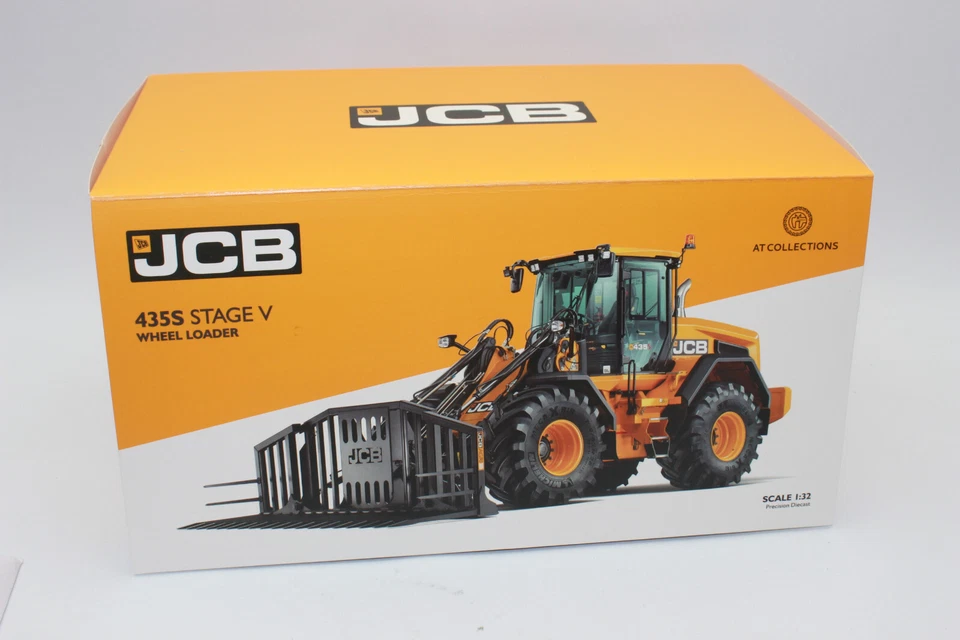 At 3200180 Jcb Agri 435 S Wheel Loader With Fork 1:3 2 Charger New IN Boxed - Image 3 of 4