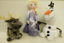 new w/ Disney tags Frozen II Lot of 3 Plush Stuffed Animals Olaf Sven Elsa