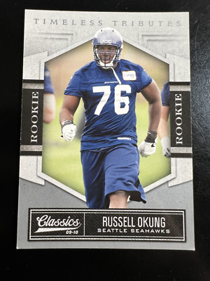2010 Classics Russell Okung Timeless Tributes Silver #/100 FREE SHIPPING