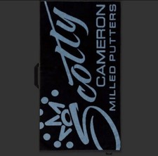 Scotty Cameron 2023 Release Golf Towel Black Blue - Scotty Script - SC BLUE