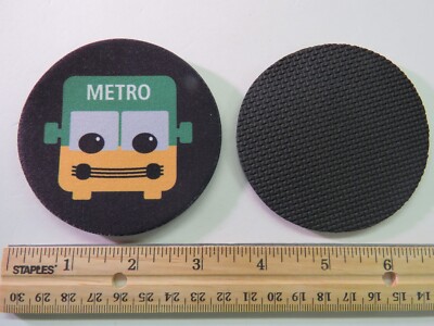 Foam Beer Bar Coaster ~ SEATTLE, Washington Metro System ~ Busses, Light Rail +