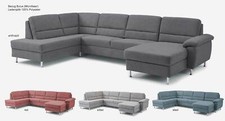 Dietsch Onyx Wohnlandschaft Schlafsofa Bettkasten Polstergarnitur Microfaser