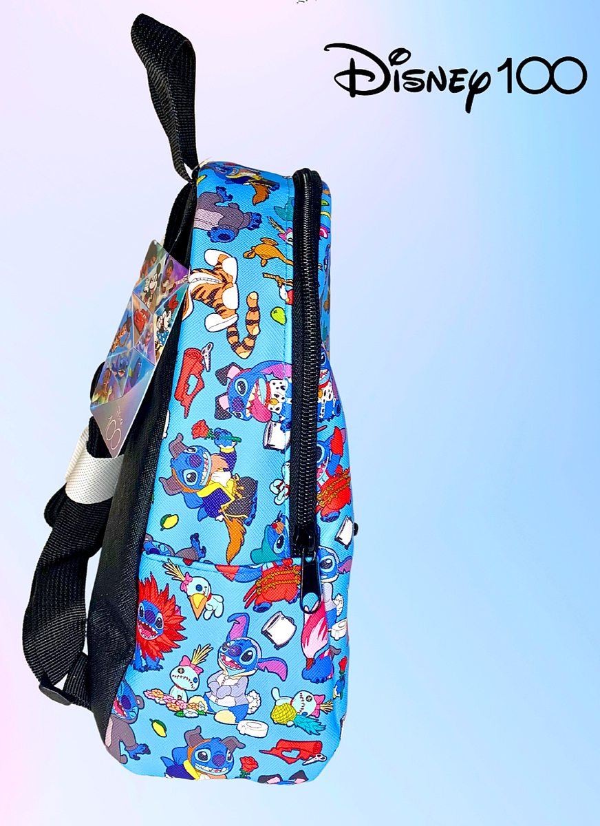 Disney 100 Stitch Mini Backpack Leather Bioworld Official  display picture 3