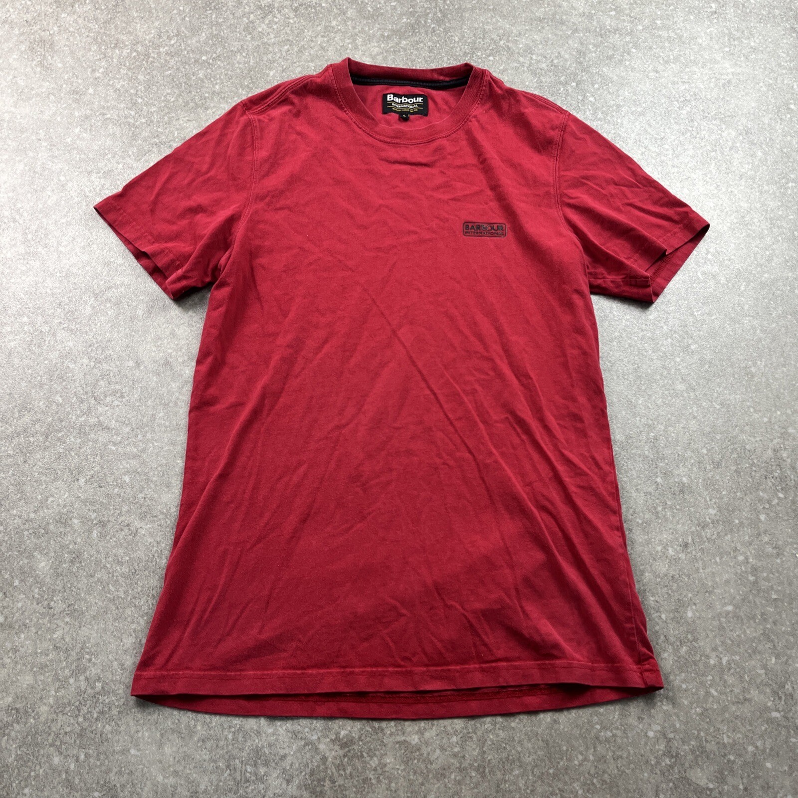 Barbour Red Small Logo Tshirt Men’s XS / S