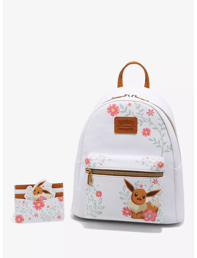 Loungefly Pokemon Eevee Spring Flowers Mini Backpack + 