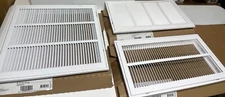 Hart & Cooley Register Filter Grille Air Vent Steel White 10x20,20x10,18x18W