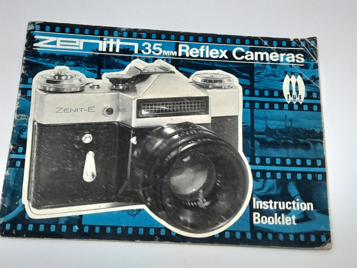 VINTAGE ORIGINAL INSTRUCTIONS MANUAL FOR ZENIT E SLR FILM CAMERAIN