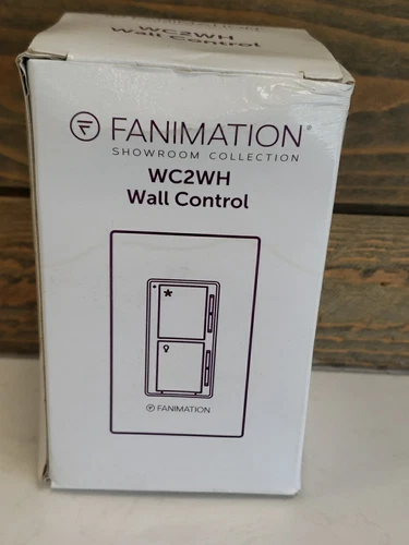 Fanimation WC2WH 3 Speed Fan and Light Wall Control - White - Picture 2 of 3