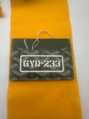 Goyard Khaki Green Saint-Sulpice Card Holder Limited Edition 100