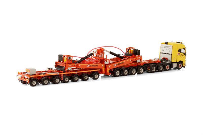 WSI FOR VOLVO FH4 GLOBETROTTER 8X4 WINDMILL TRAILER 7 AXLE+4 WSI FOR VOLVO FH4 GLOBETROTTER 8X4 WINDMILL TRAILER 7 AXLE+4