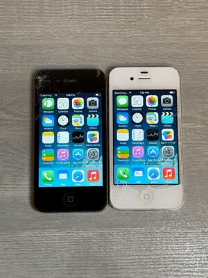 Apple iPhone 4 - 8GB 16GB 32GB - Unlocked AT&T Verizon - Cracked