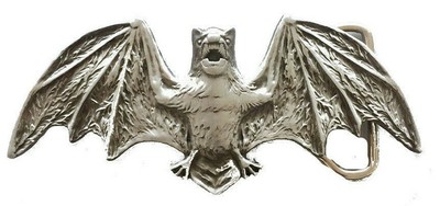 Vintage Pipistrello Cintura Fibbia Halloween Vampiro Animale Ali Viso Spaventosa Ebay