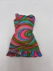 Vintage Barbie Doll Swirly Cue #1822 Dress 1960s Mattel Clothes mod era