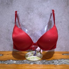 Victoria s Secret Bombshell Add-2-Cup Sparkle Crystal Shine Push-Up Bra 36D NWOT