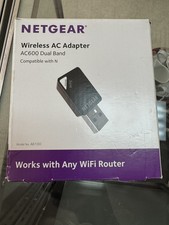 Netgear Wireless AC Adapter AC600 Dual Band Excellent Condition w/BOX
