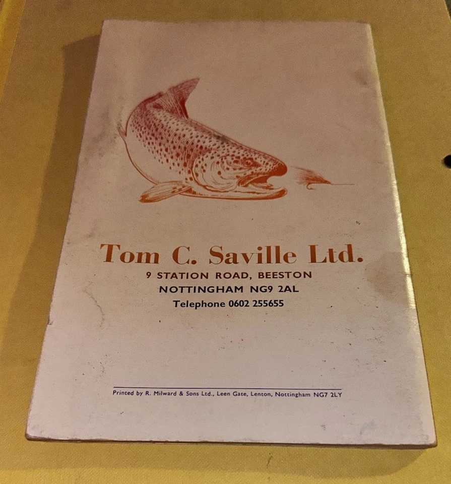 Fly Fishing & Fly Tying Catalogue 1968 Tom C. Saville Ltd Equipment Hooks Hobby - Image 2 of 4