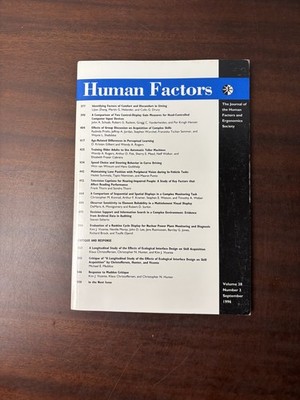 Human Factors V38 N3