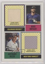 2025 Heritage Dual Player MLB Collection Relics Kris Bryant Anthony Rizzo 1i3j