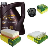 Inspektionspaket 5L Mannol Extreme 5W-40 FüR Renault Clio III 1.6 16V 1.5 Dci