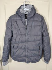Spyder Nexus Puffer Jacket Fleece Lined Hooded Insulated Youth Size: L Gray