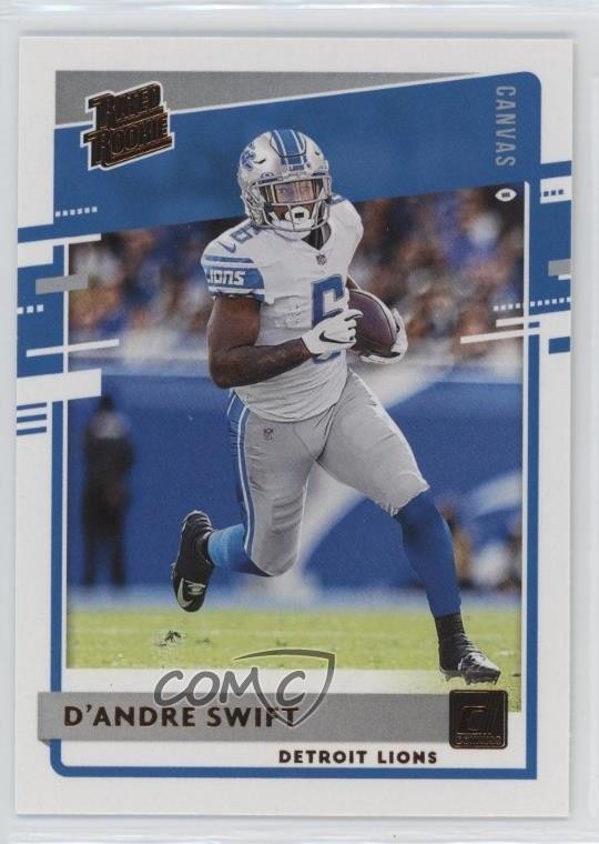 2020 Panini Donruss Rated Rookie Canvas D'Andre Swift #309 0m4x