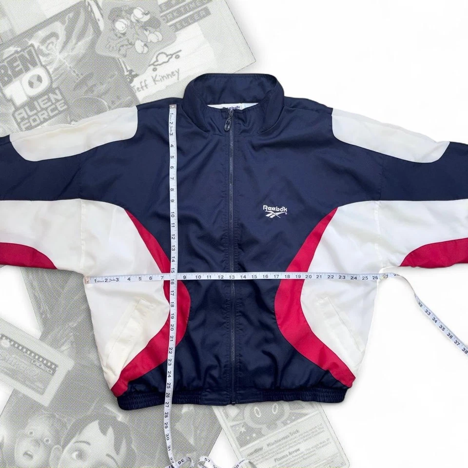 Cortavientos Reebok Color Block vintage años 90 cremallera  Foto 4 de 4
