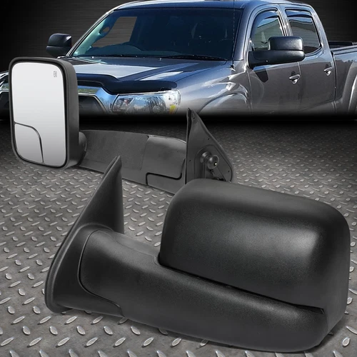 FOR 05-15 TOYOTA TACOMA POWERED+HEATED REAR SIDE VIEW TRAILER TOWING MIRROR PAIR