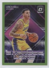 2018 Panini Donruss Optic Express Lane Lime Green Prizm /149 Lonzo Ball #7 m3v