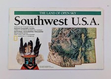 Vintage National Geographic Map Supplement: Southwest U.S.A., October 1992