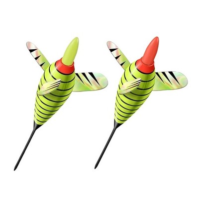 LED Illuminated Spirals Fishing Float Waterproofed Day Night Fishing Gear