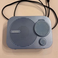 Jensen MR-550 Portable AM/FM Radio Blue AC/Battery Power Option Tested Works