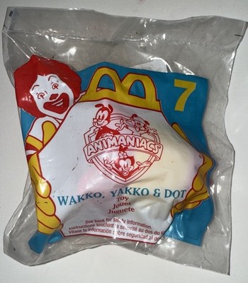 D8 McDonalds Happy Meal Toys Animaniacs Wakko Yakko Dot Toy #7 NEW 1994