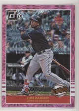 2019 Panini Donruss Highlights Pink Firework Jose Ramirez #H10 3l1