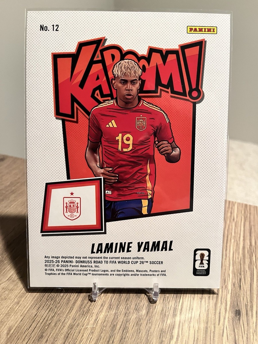 Lamine Yamal - 2025-26 Donruss Panini Road to World Cup Kaboom