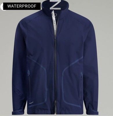 Zero Restriction Men's Navy Z2000 Waterproof Jacket Size Medium - NWT