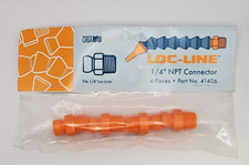 LOC LINE 41406 1/4" NPT CONNECTOR 4PC PACKAGE