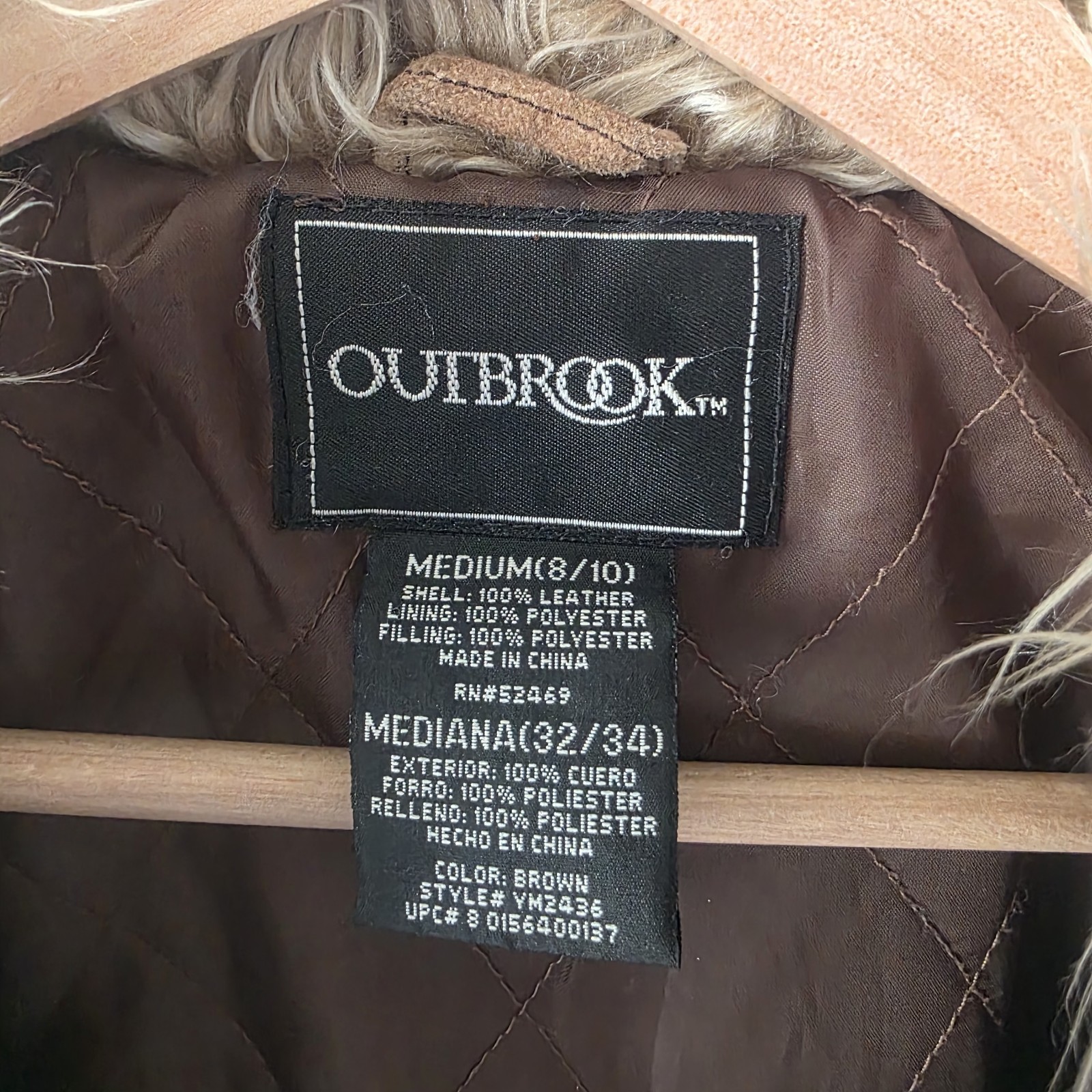 Vtg Outbrook Patchwork Suede Leather Jacket Penny… - image 4