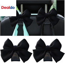 2PCS Car Seat Headrest Hooks, Cute Bow Vehicle Hooks for Purses and Bags, Automo