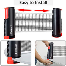 Ping Pong Paddle Set, Portable Table Tennis Set with Retractable Net,Rackets,...